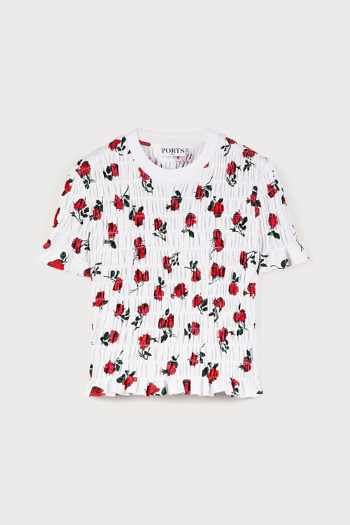 All Over Rose Dots Printed Jersey T-Shirt