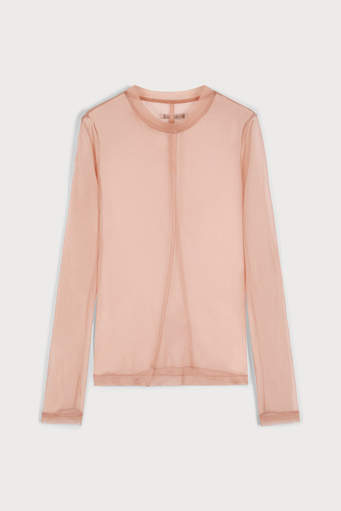 Rose Petal Sheer Long Sleeve Top