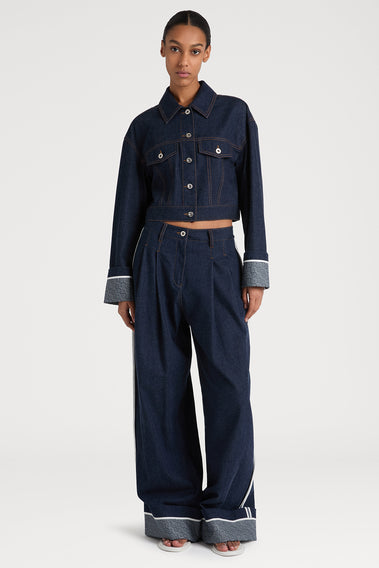 BLUE HORIZON WIDE-LEG DENIM