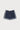 P LOGO CONTRAST DENIM SHORTS