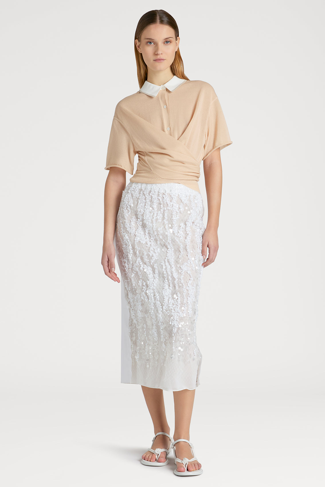 SHIMMERING WHITE DELIGHT SKIRT