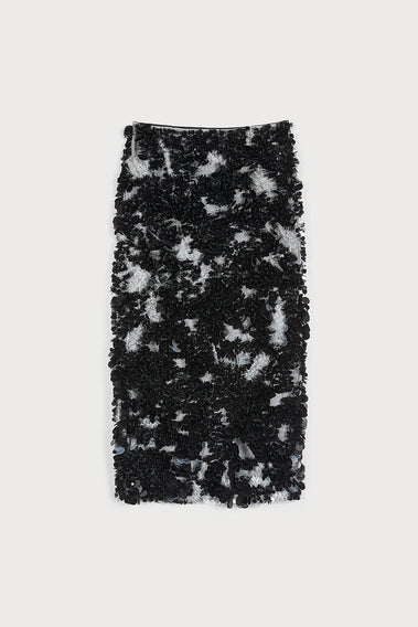 MONOCHROME SEQUIN SKIRT
