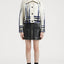 Azure Mix Jacket with Needled Punch Embroidery