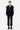 BLACK POLYESTER WOOL CUT OUT JACKET
