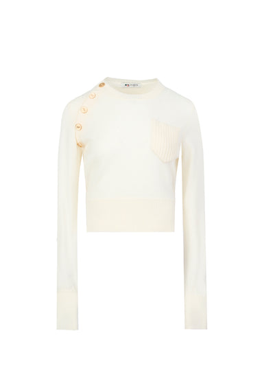 PORTS 1961 GOLD LOGO BUTTON KNITWEAR