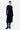 CONTRAST STITCHING STAND COLLAR KNITTED DRESS