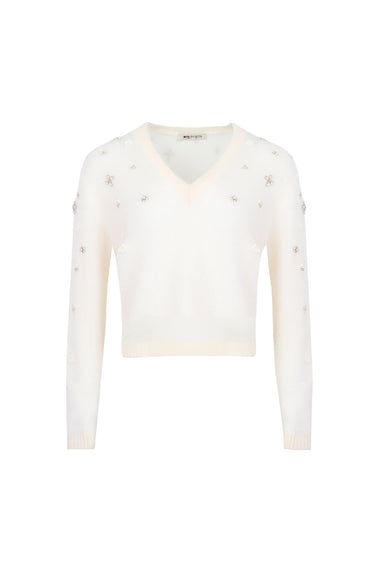 MOHAIR SILK V-NECK KNITWEAR