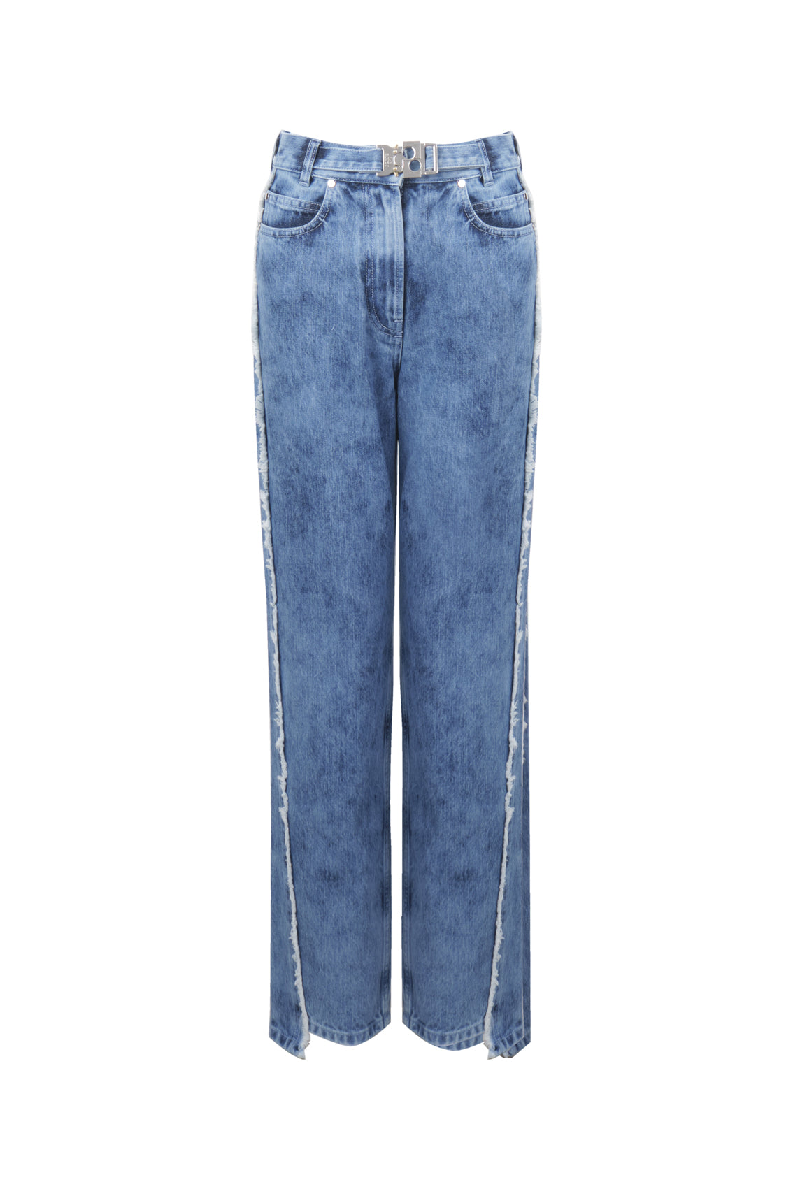 Denim Jacquard Jeans
