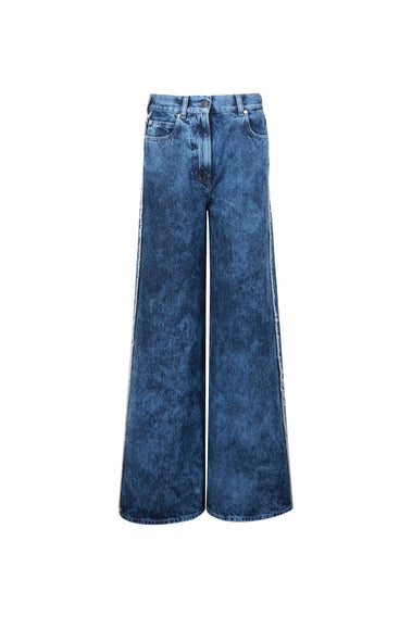 UNIQUE JACQUARD DENIM JEANS