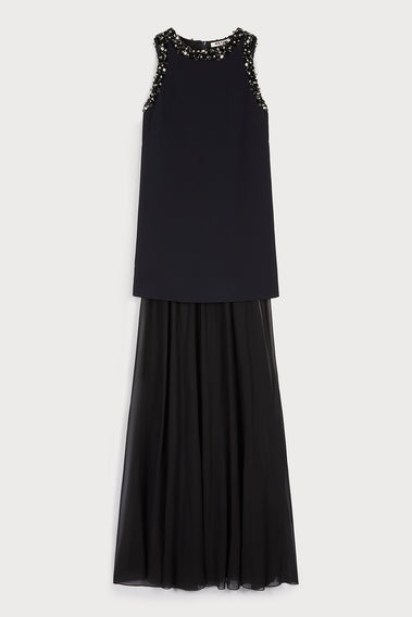 GLISTENING CRYSTAL DETAILS GOWN