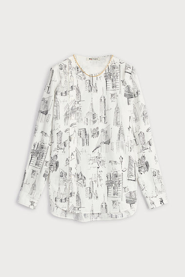 STRIKING BLACK AND WHITE SHIRT