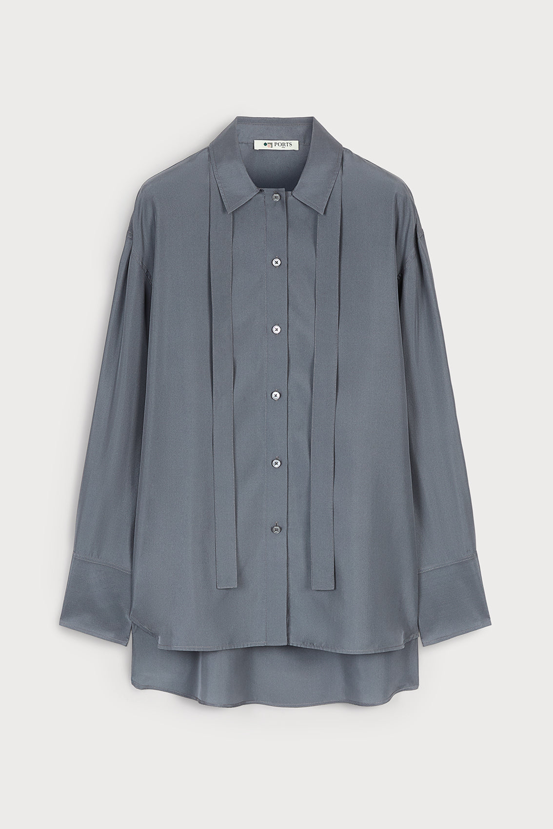 SIGNATURE PORTS 1961 TIE SHIRT - SMOG