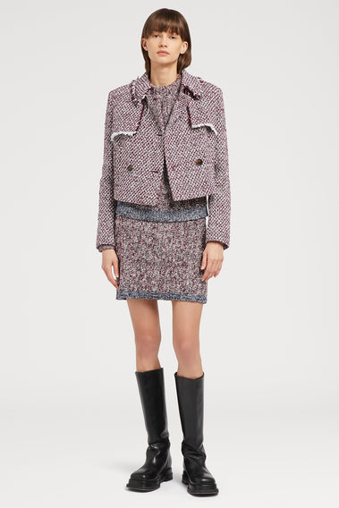 SUMPTUOUS COTTON-WOOL-MOHAIR BLEND JACKET