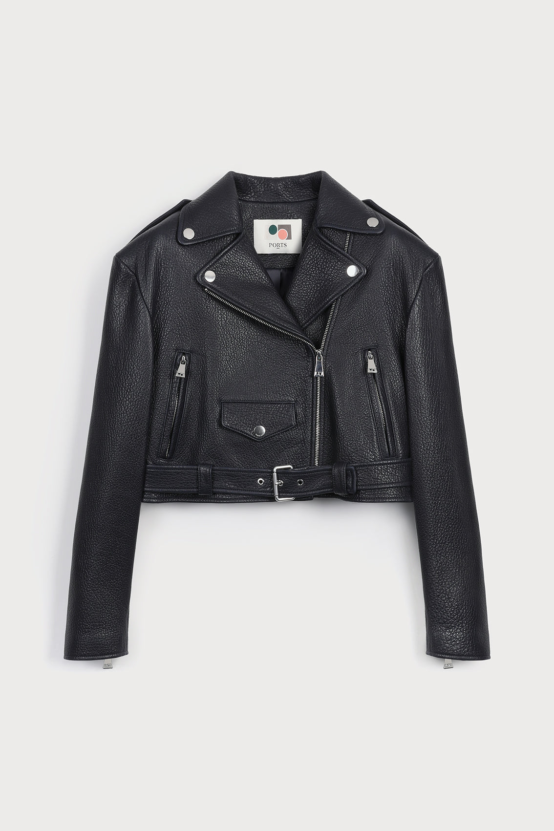 URBAN ELEGANCE LEATHER BIKER JACKET