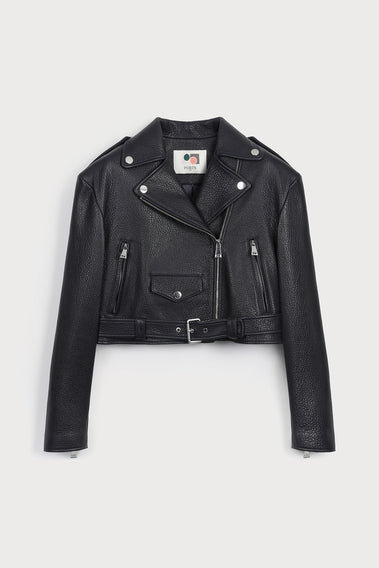URBAN ELEGANCE LEATHER BIKER JACKET