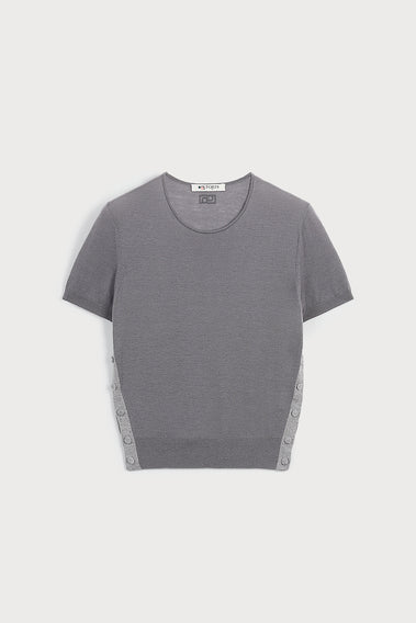 CASHMERE SILK SHORT SLEEVE KNITWEAR