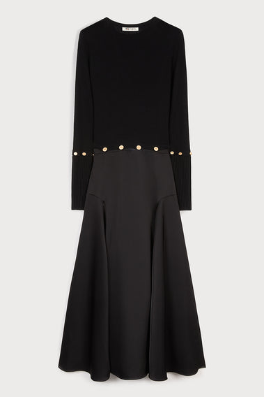 ports 1961 black shirt dress Ports 1961 Sleeveless Midi Dress