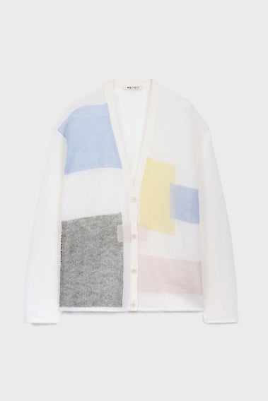 VIBRANT MOHAIR SILK BLEND CARDIGAN