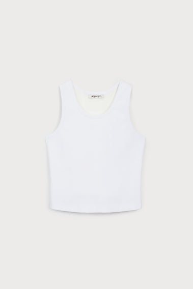 PRISTINE WHITE VISCOSE TOP