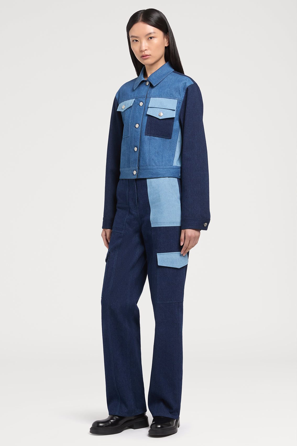 Two Color Jeans STYLISH TWO-TONE DENIM JEANS – Ports1961