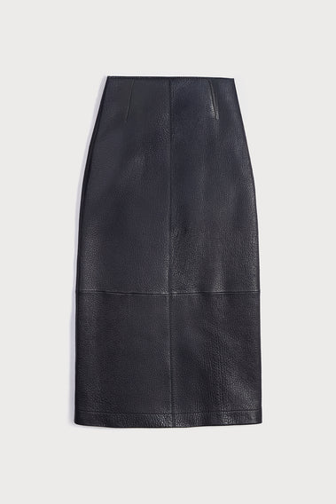 STRIKING BAUHAUS-INSPIRED LEATHER SKIRT