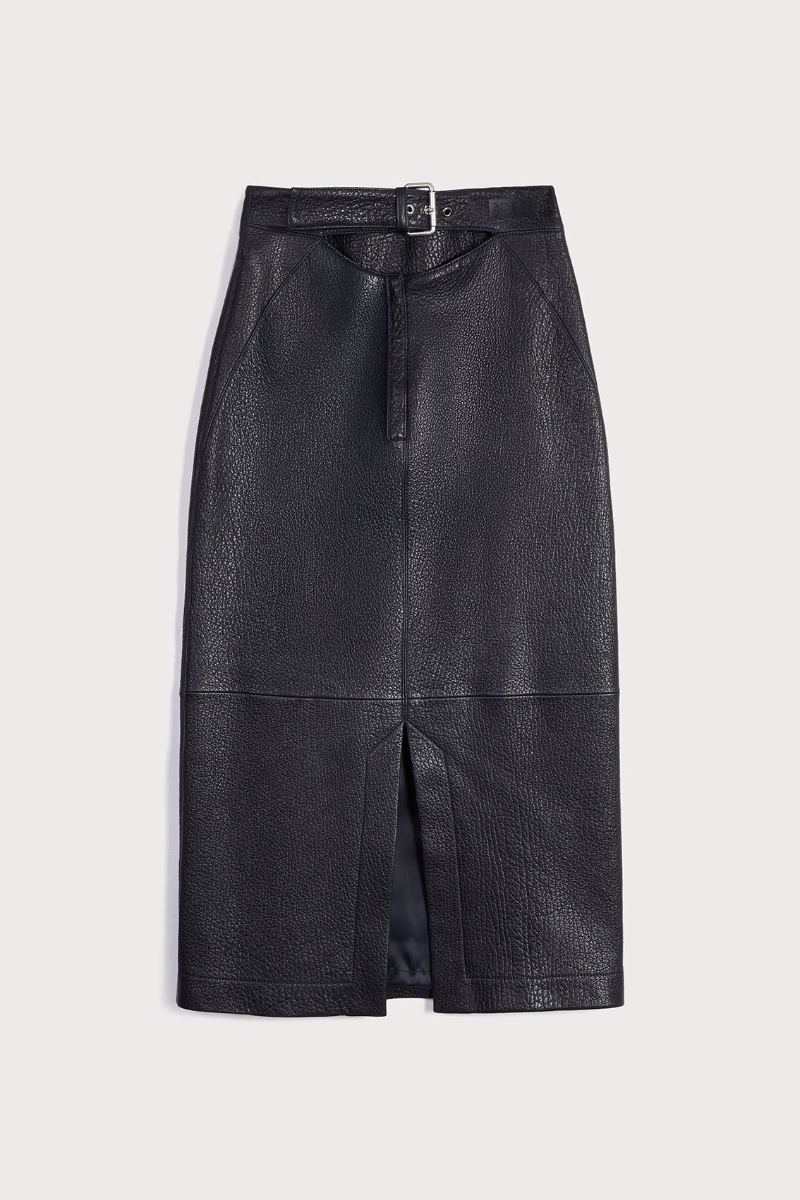 STRIKING BAUHAUS-INSPIRED LEATHER SKIRT