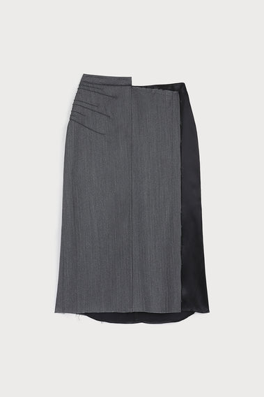 MODERN IRREGULAR WAISTLINE SKIRT