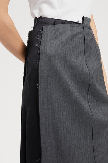 MODERN IRREGULAR WAISTLINE SKIRT