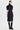 VISCOSE‑WOOL STRUCTURED ZIP MIDI DRESS
