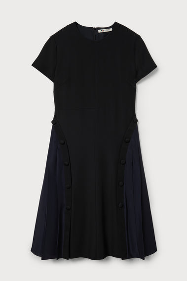 ports 1961 black shirt dress EFFORTLESS ELEGANCE IN LEATHER DRESS, 999-BLACK / 34