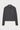 GREY RIBBED WOOL POLO JUMPER