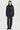 COTTON DENIM STRAIGHT‑LEG TROUSERS