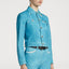 Cropped Denim Jacket in Aquamarine