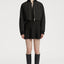 Padded Bomber Jacket in Black