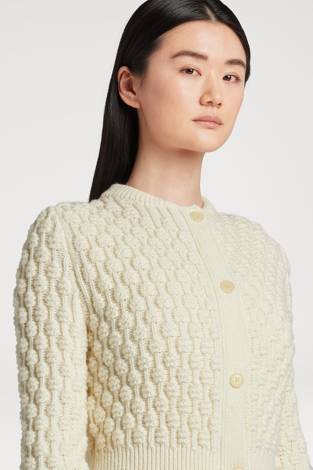 Bubbles Cardigan in Ivory