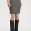 Felted Bubble Knitted Mini Skirt in Grey