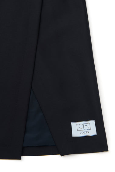 EXQUISITE WOOL-SILK A-LINE SKIRT