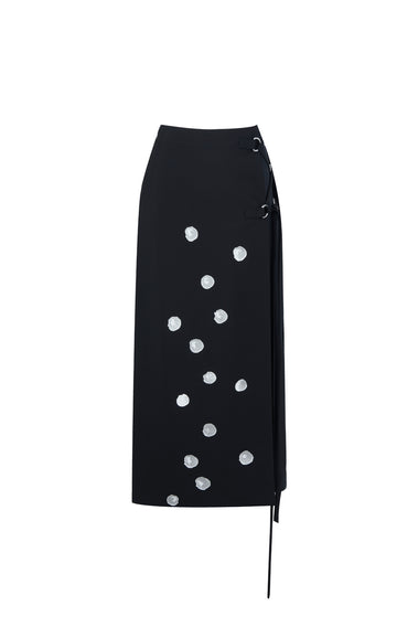 ALPINE ICE CUBE PRINT PENCIL SKIRT