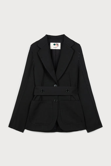 REGAL BLACK BELTED BLAZER