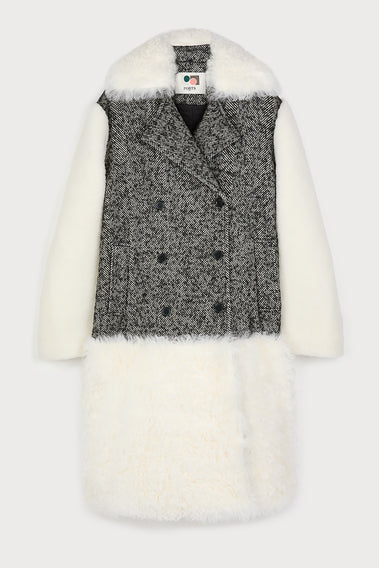 LUXE NOIR & BLANC COAT