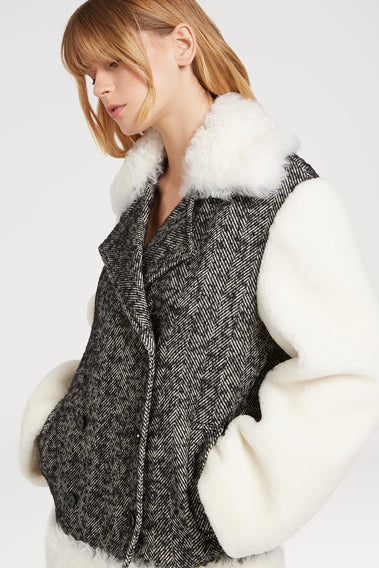 LUXE NOIR & BLANC COAT