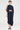 ELEGANT NAVY BLUE CAPE DRESS