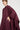 STATEMENT BURGUNDY DRAPED NECKLINE SHIRT