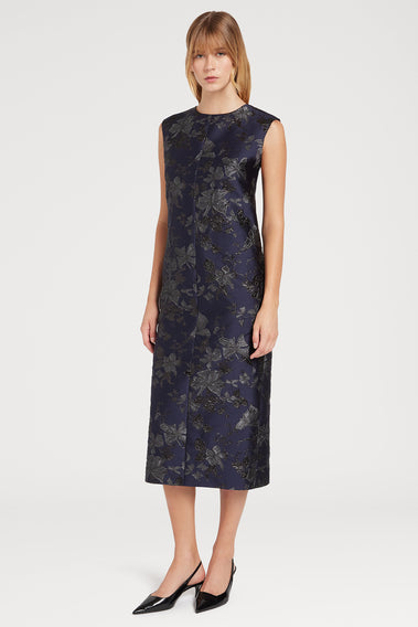 STUNNING FLORAL PRINT SOPHISTICATED DRESS