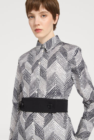 CHEVRON PATTERNED SHIRT