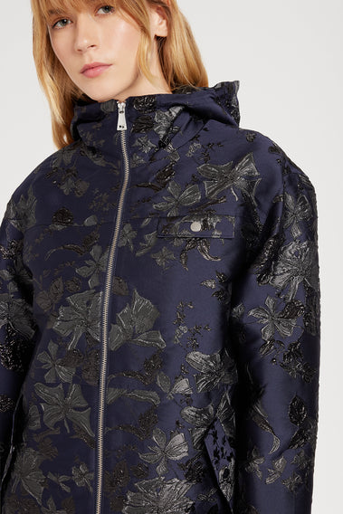 SPORTY CHIC FLORAL JACQUARD JACKET
