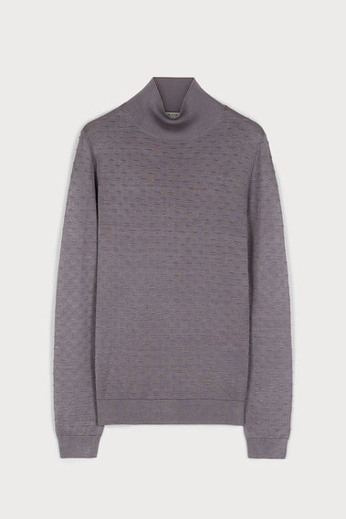 CHIC TEA BROWN TURTLENECK SWEATER