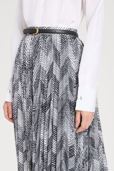 CHEVRON PATTERNED SKIRT