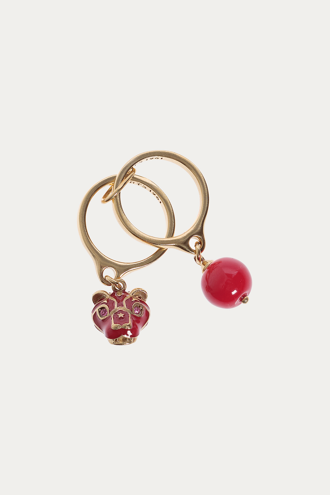 Red Ball and Tiger Double Ring