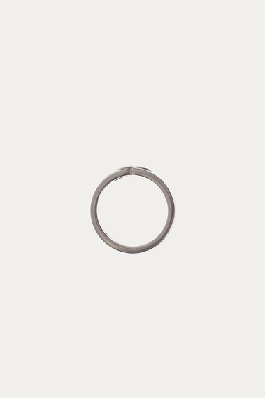 SILVER LOGO RING